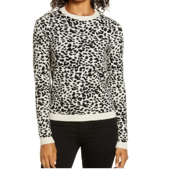 Rachel Parcell Sweaters - RACHEL PARCELL Crewneck Leopard Print Knit NWT Size Medium